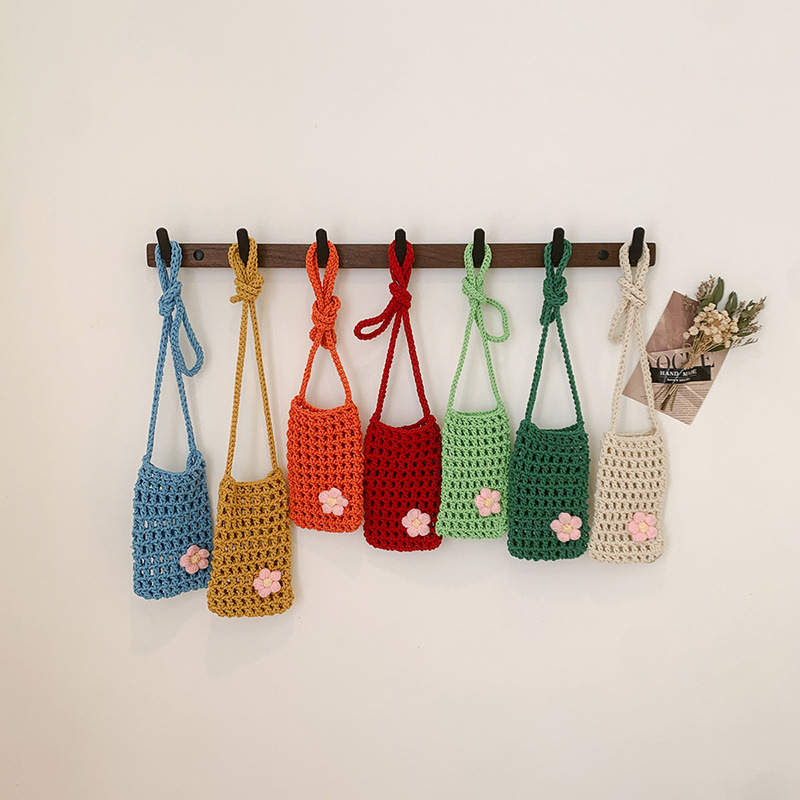 Reusable Bag - 1pcs New Hollow Knitting Multi-purpose Phone