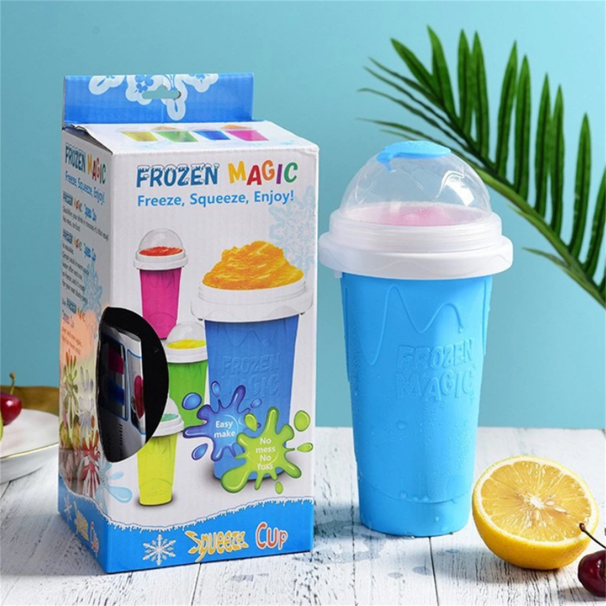 Reusable Bottle - Homemade Smoothie Cup Quick Frozen Squeeze