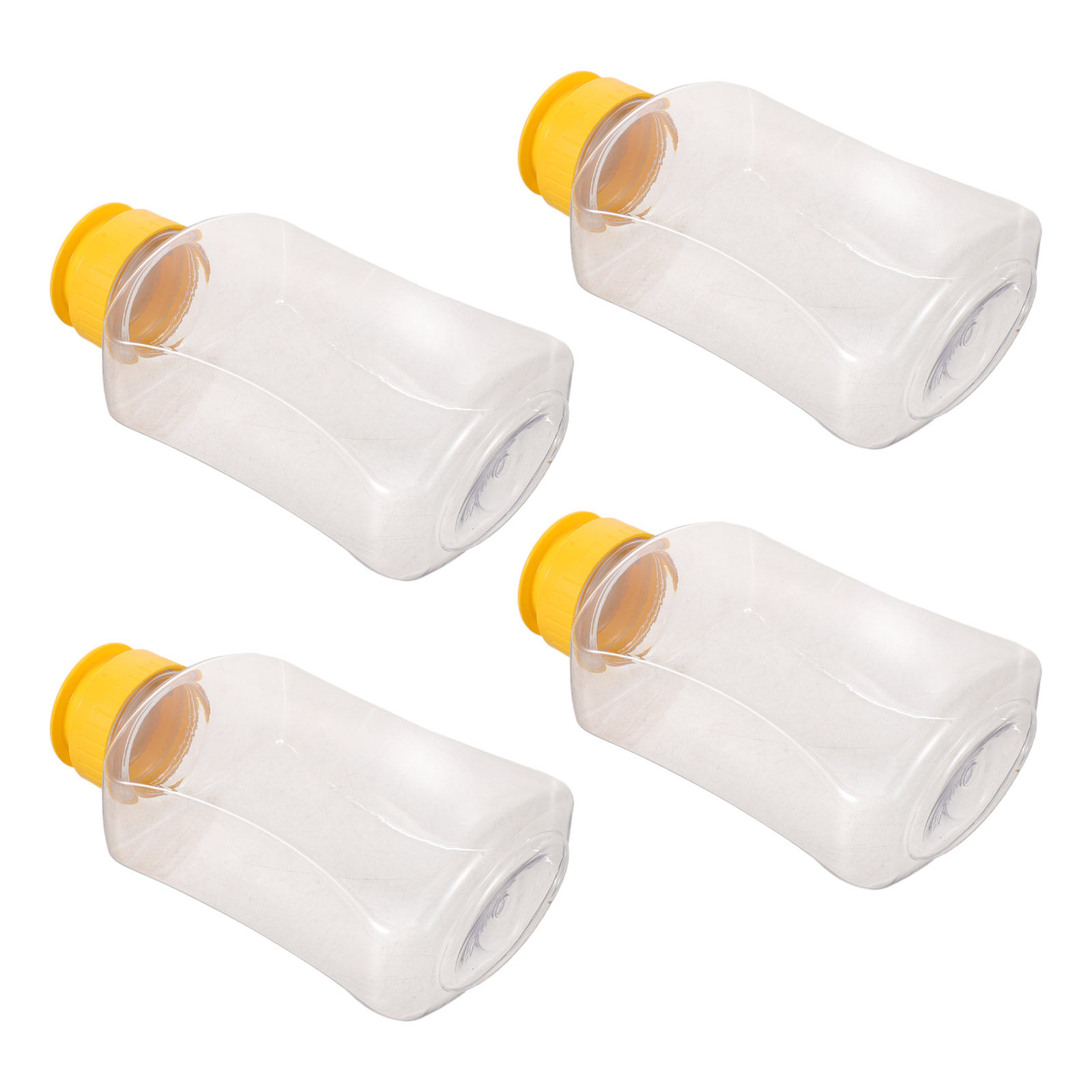 Reusable Bottle - 4Pcs Honey Squeeze Bottles Plastic Leakproof