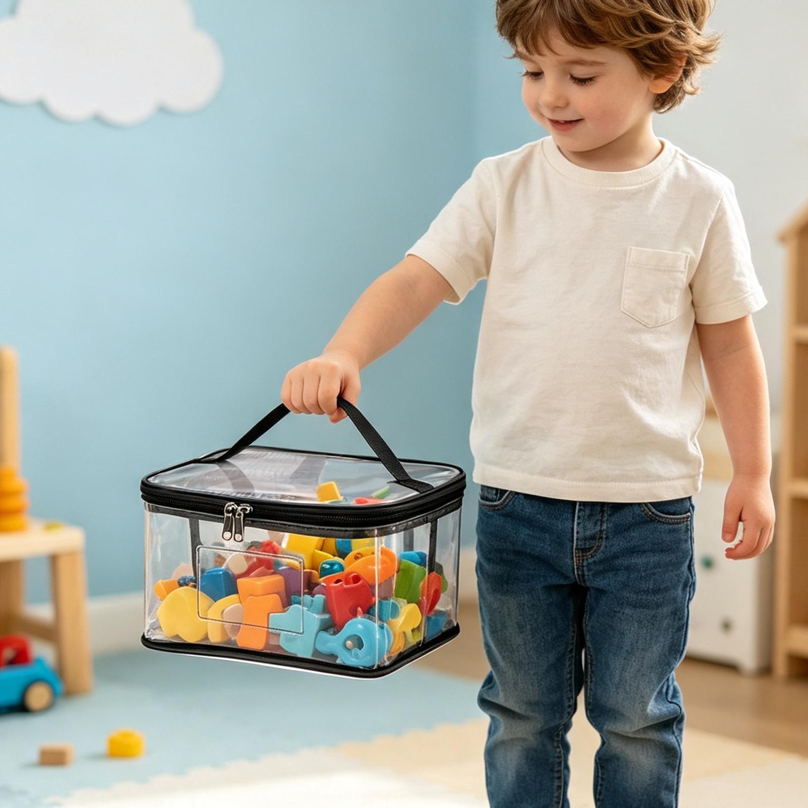 Clear Toy Storage Bags 6 Piece - Reusable Bag review and price