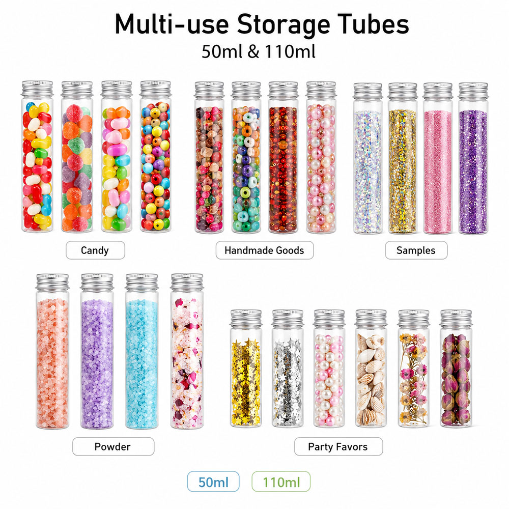 20pcs 50ml/100ml Clear Flat Tu - Reusable Bottle review and price