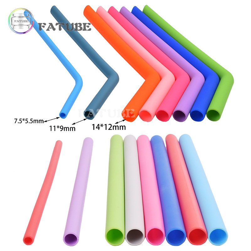 10PCS Fatube Silicone Straw Cu - Reusable Straw review and price