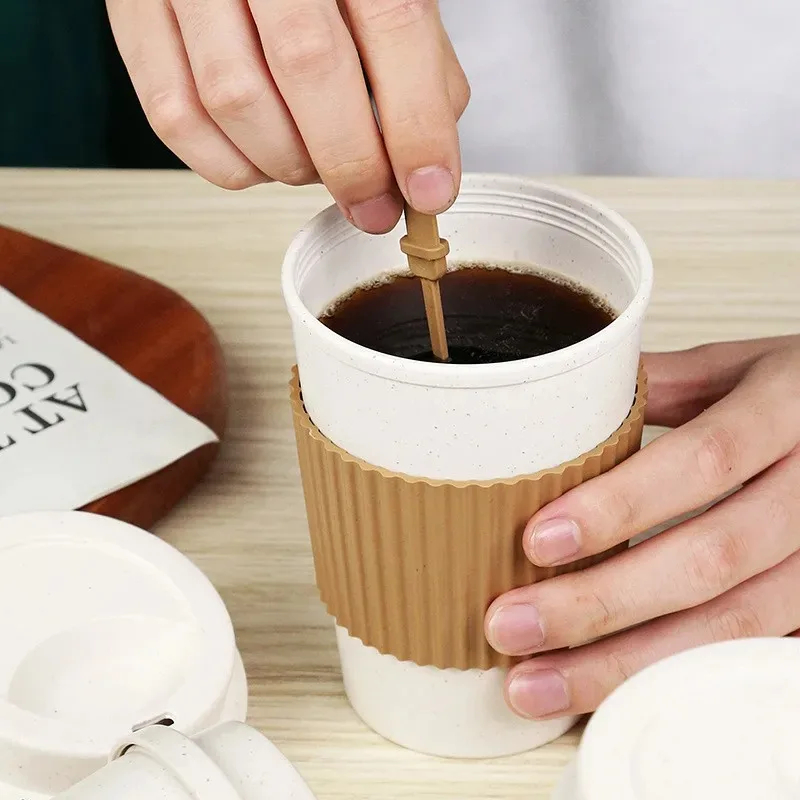 450ML Coffee Cups With Lids Wh - Reusable Straw review and price