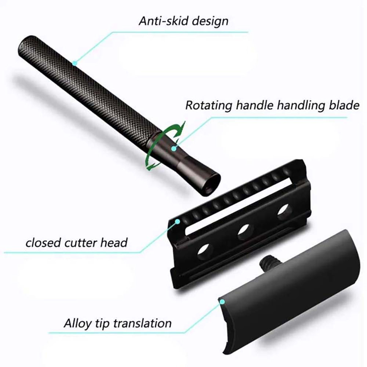 Black Weighted Handle Safety R - Safety Razor Handle review and price