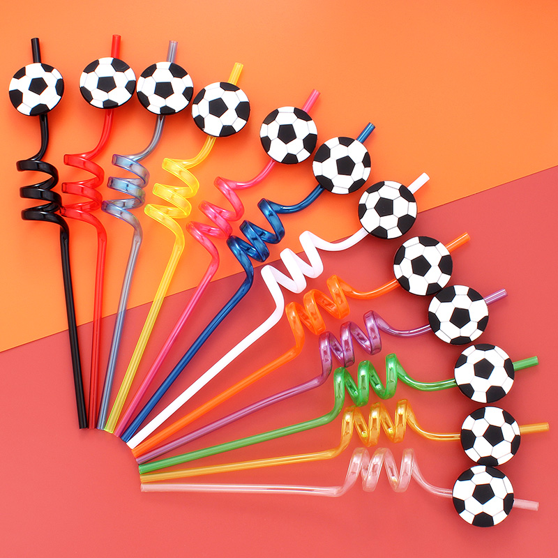 12pcs Football Themed Straws,  - Reusable Straw review and price