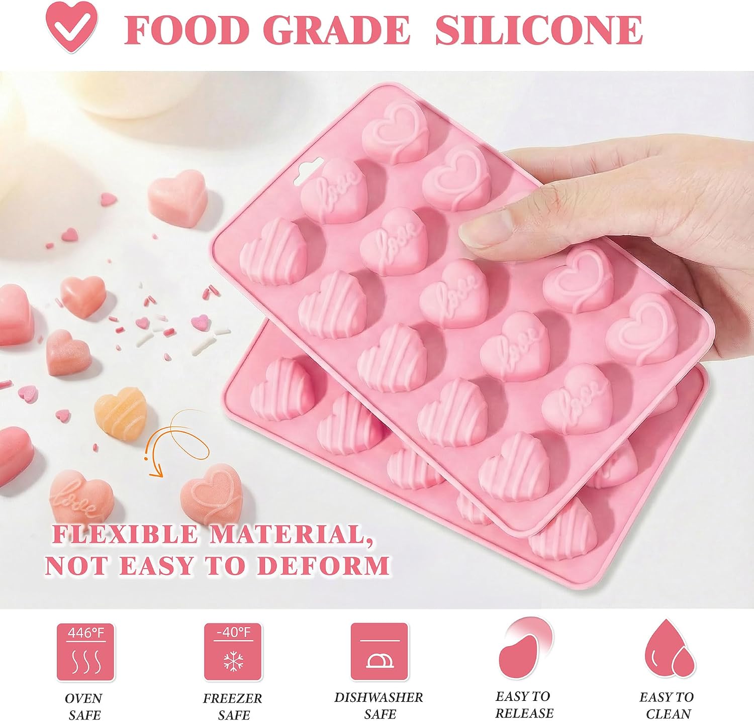 Heart Silicone Molds,Heart Cho - Eco Soap review and price