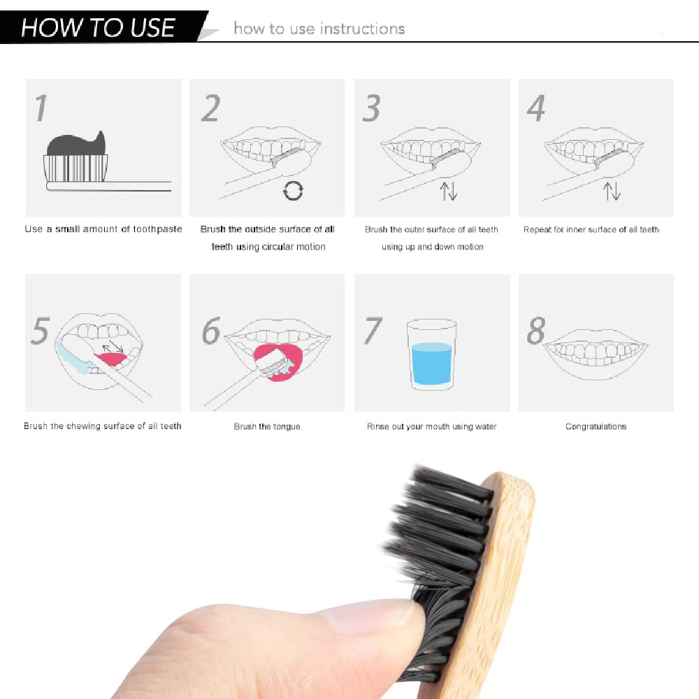 10 Pack Natural Bamboo Toothbr - Bamboo Toothbrush review and price
