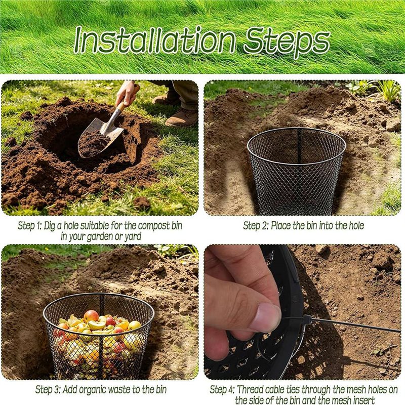 A27F-4 Pack Large Inground Wor - Compost Bin review and price