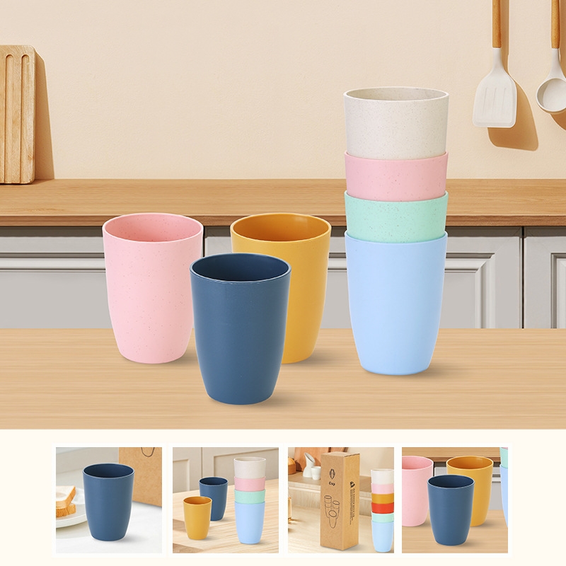 Wheat Straw Cups 6pcs Unbreaka - Reusable Straw review and price