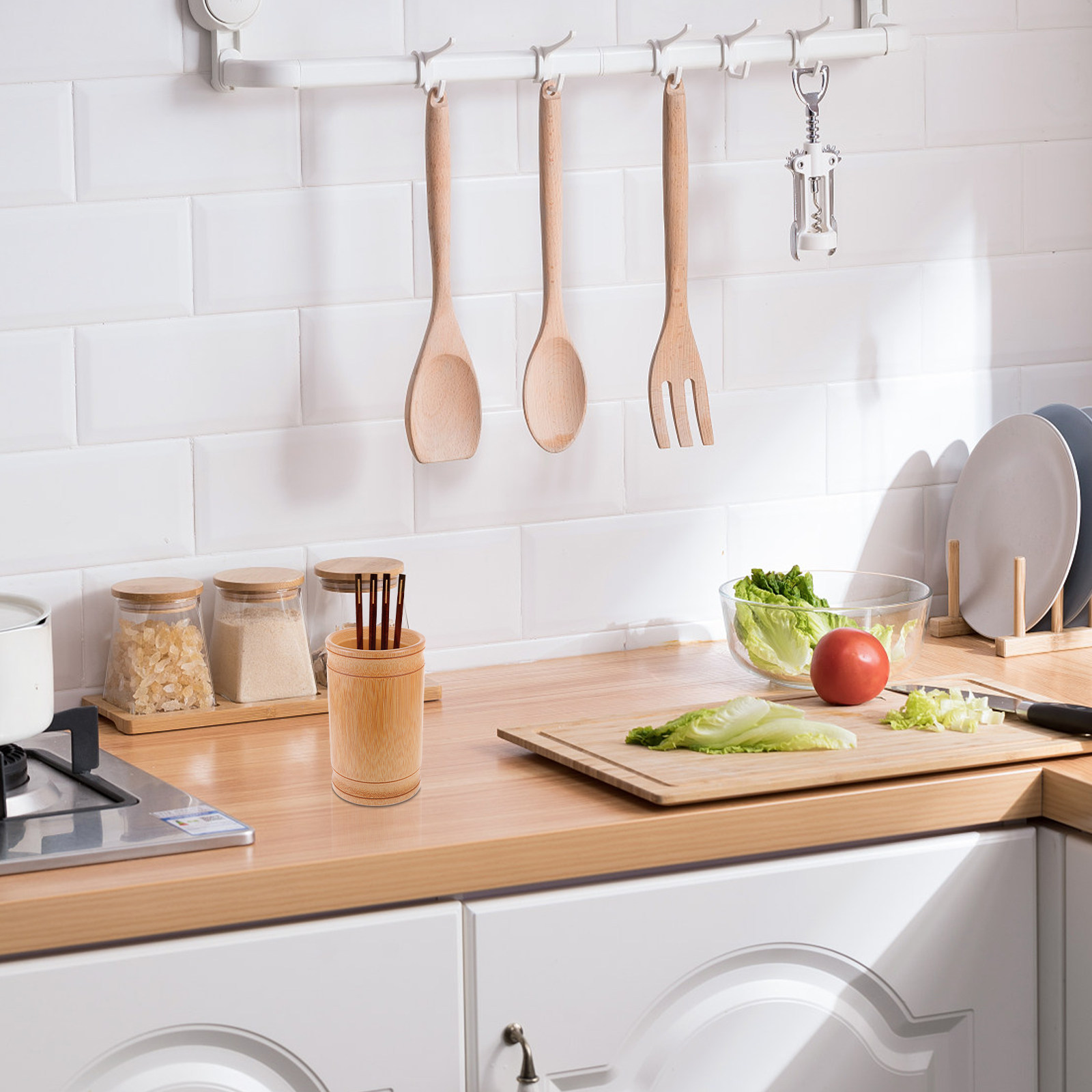 Bamboo Chopsticks Holder Kitch - Bamboo Cutlery review and price