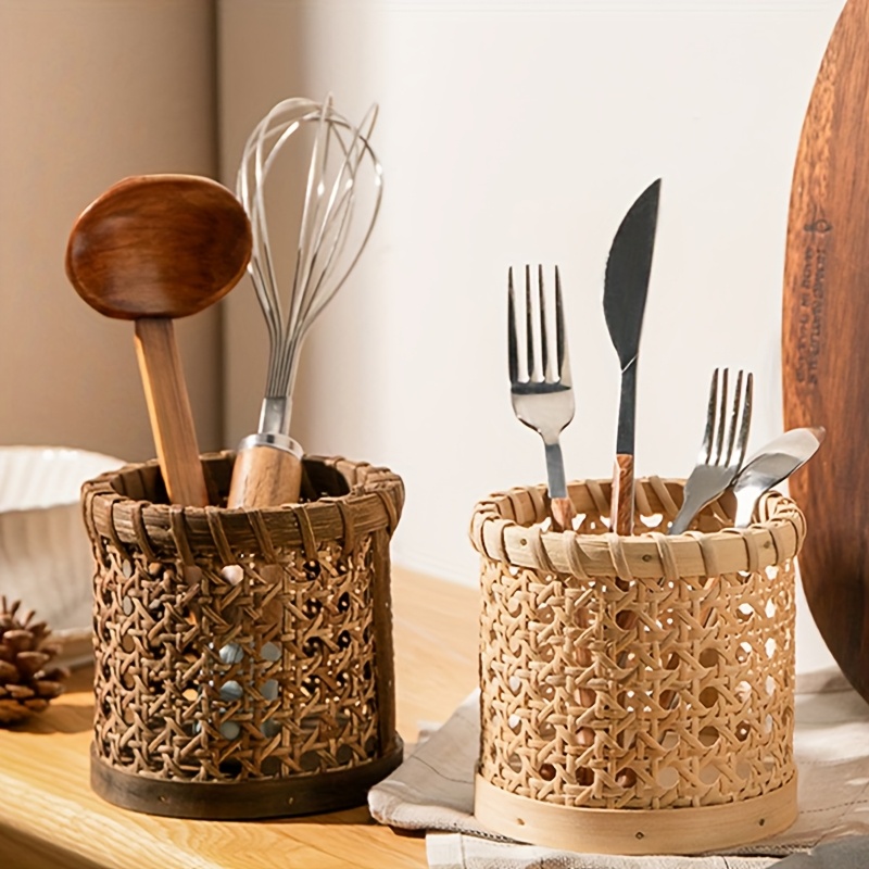 1pc Cutlery Stand - Multifunct - Bamboo Cutlery review and price