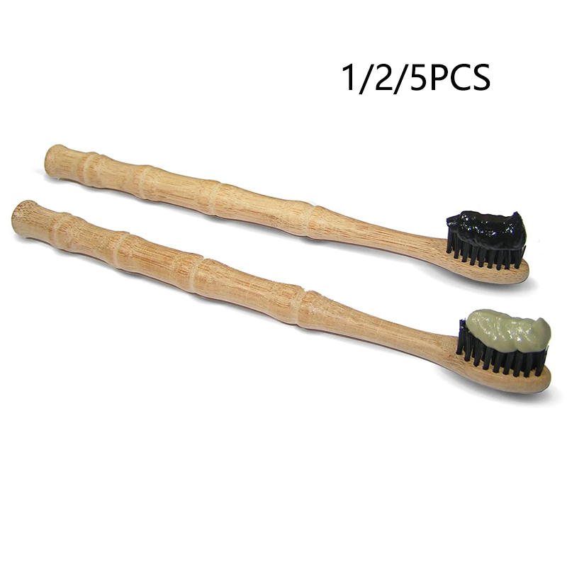 1/2/5 Pcs Natural Biodegradabl - Bamboo Toothbrush review and price