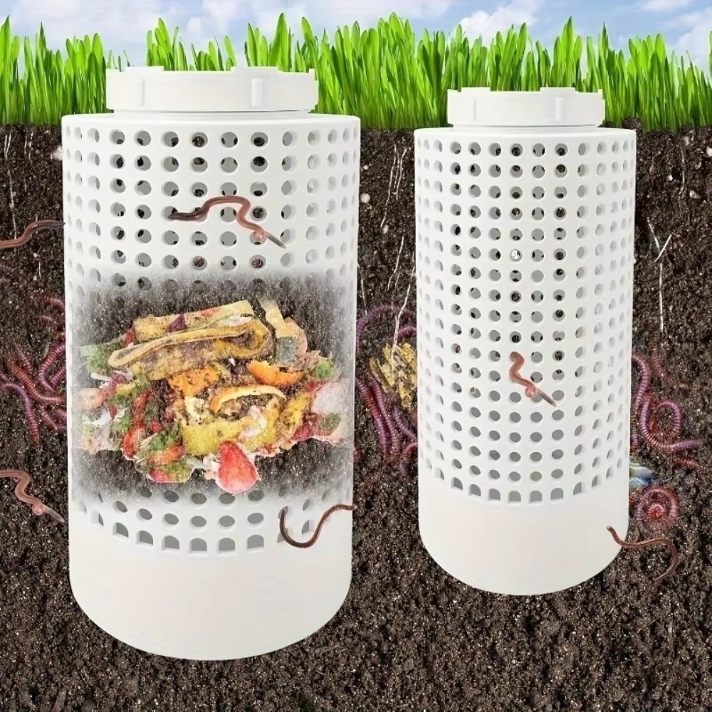 1pc Space-Saving PVC Earthworm - Compost Bin review and price