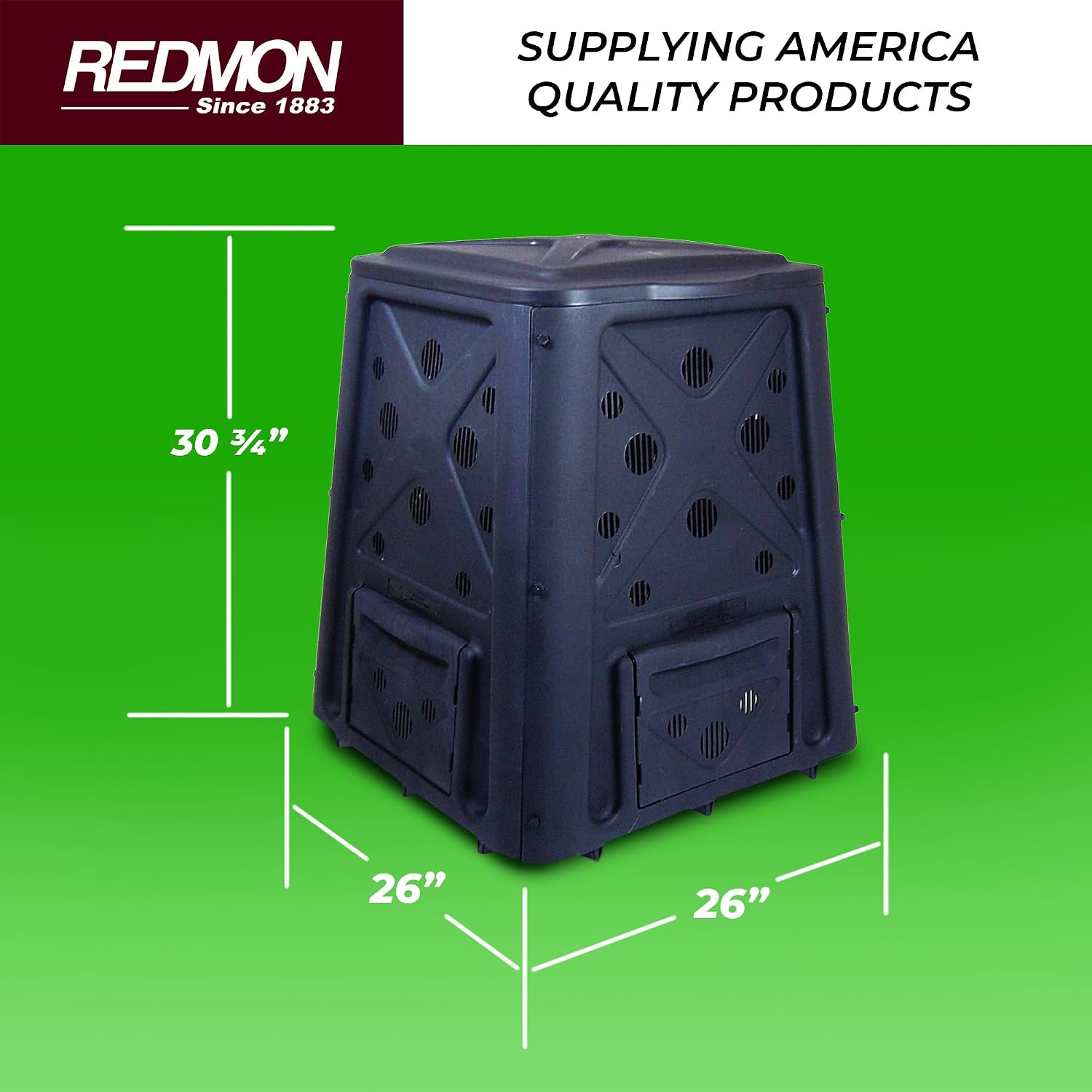 Redmon Outdoor Compost Bin wit - Compost Bin review and price