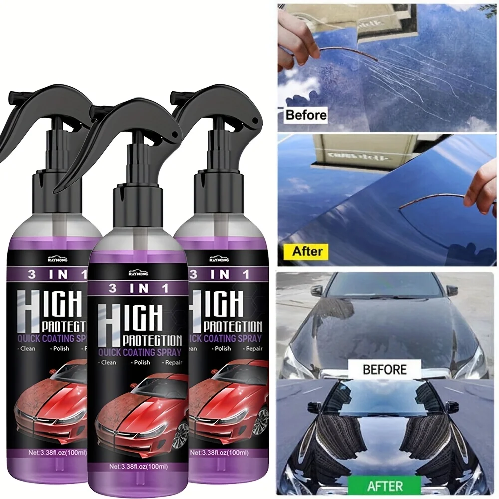 3 in 1 Car Ceramic Liquid Coat - Beeswax Wrap review and price