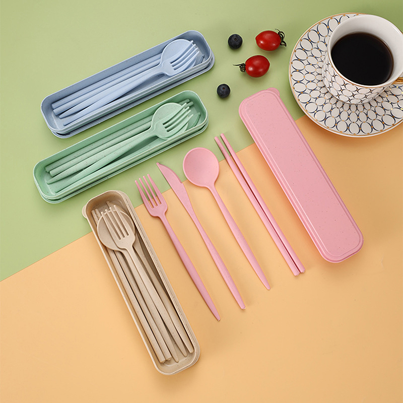 4Pcs/Set Portable Utensils Wit - Reusable Straw review and price