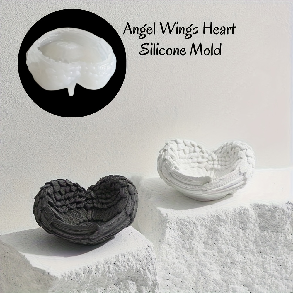 1pc Angel Wing Heart Silicone  - Beeswax Wrap review and price