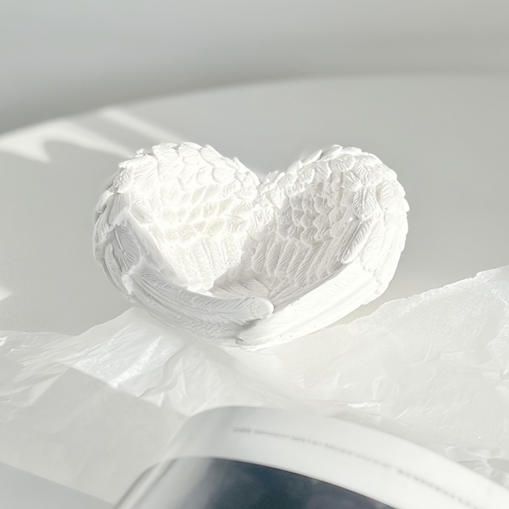 1pc Angel Wing Heart Silicone  - Beeswax Wrap review and price