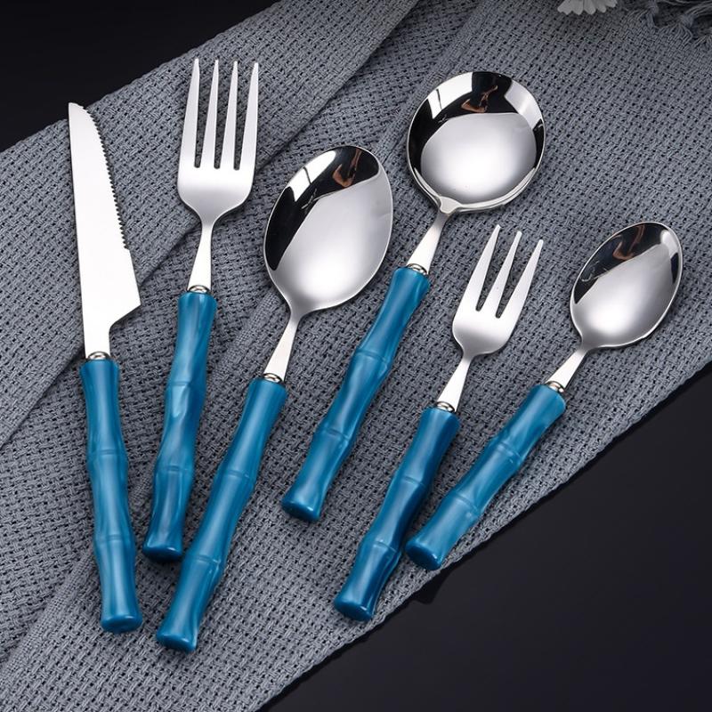 Bamboo Handle Acrylic 304 Stai - Bamboo Cutlery review and price