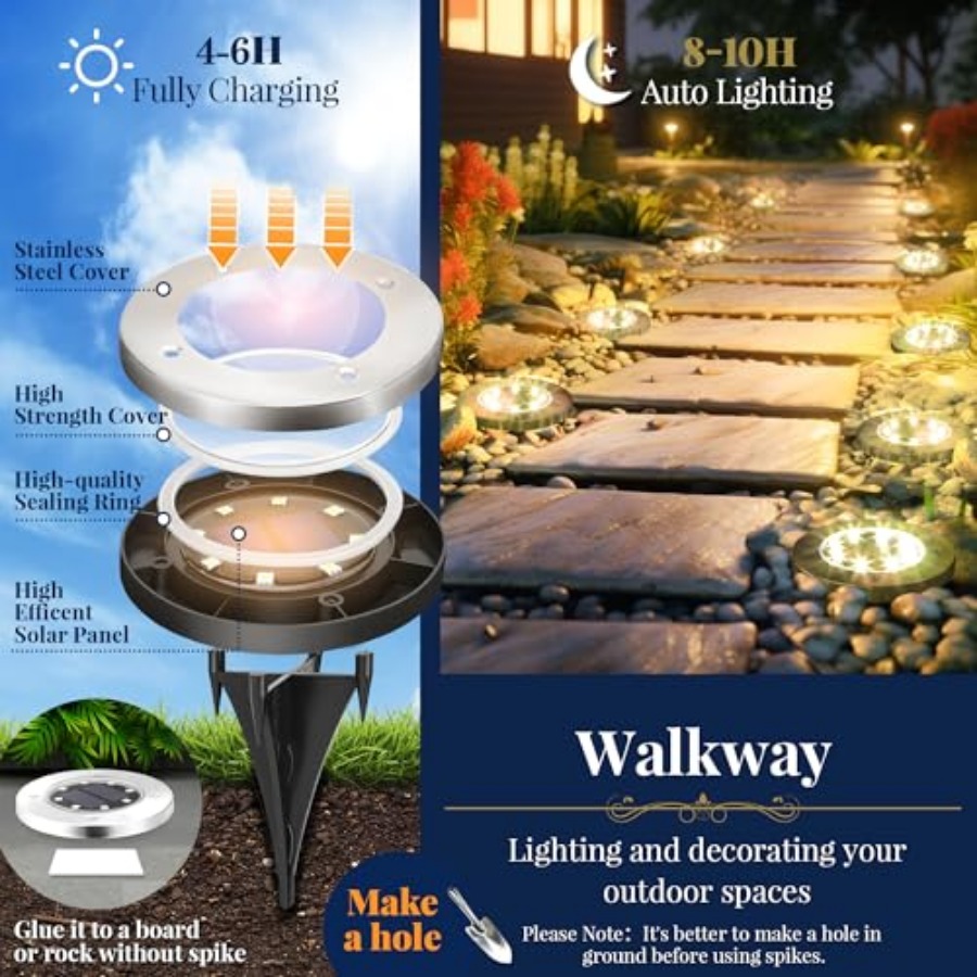 Solar Ground Lights Solar Ligh - Solar Garden Light review and price