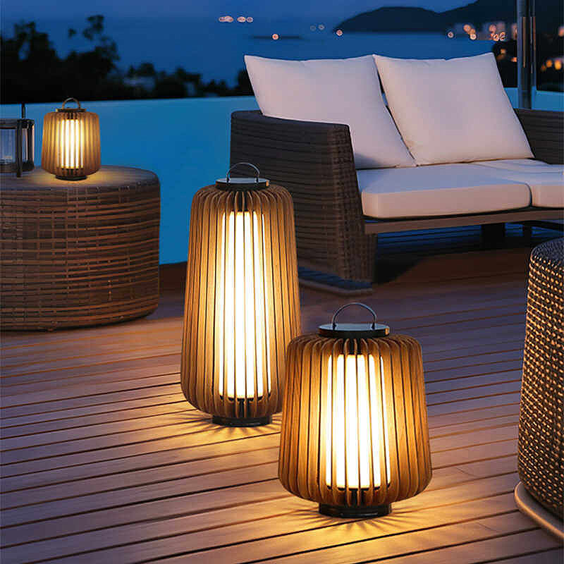 Luminous floor lamp courtyard  - Solar Garden Light review and price