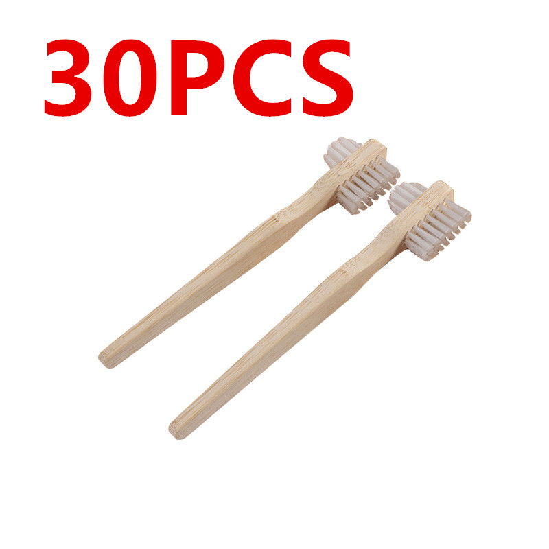 30pcs Bamboo Handle Denture Br - Bamboo Toothbrush review and price