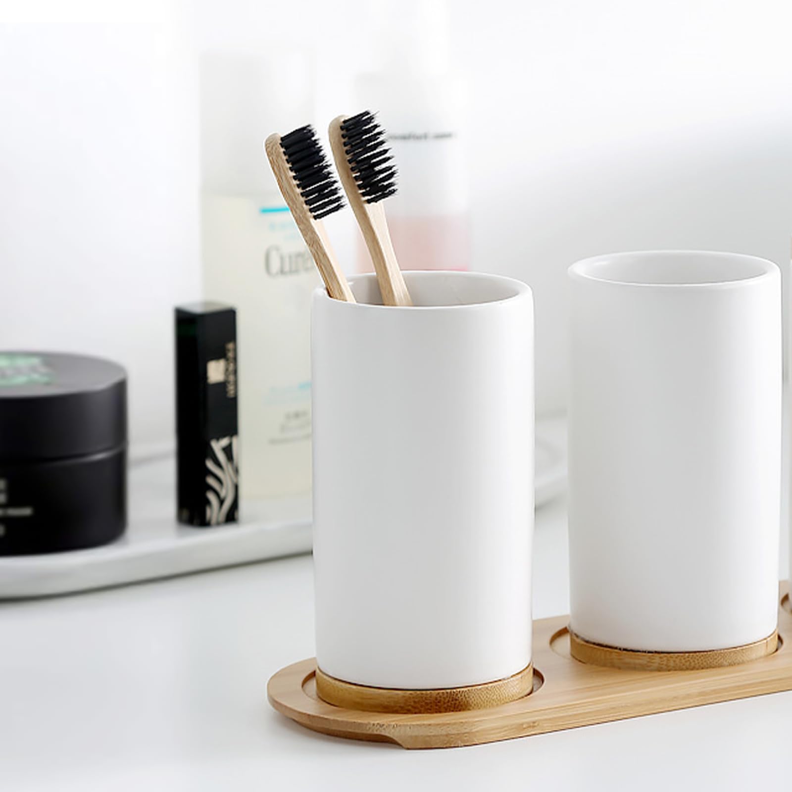 Ceramic Bathroom Set Fine Cera - Bamboo Toothbrush review and price
