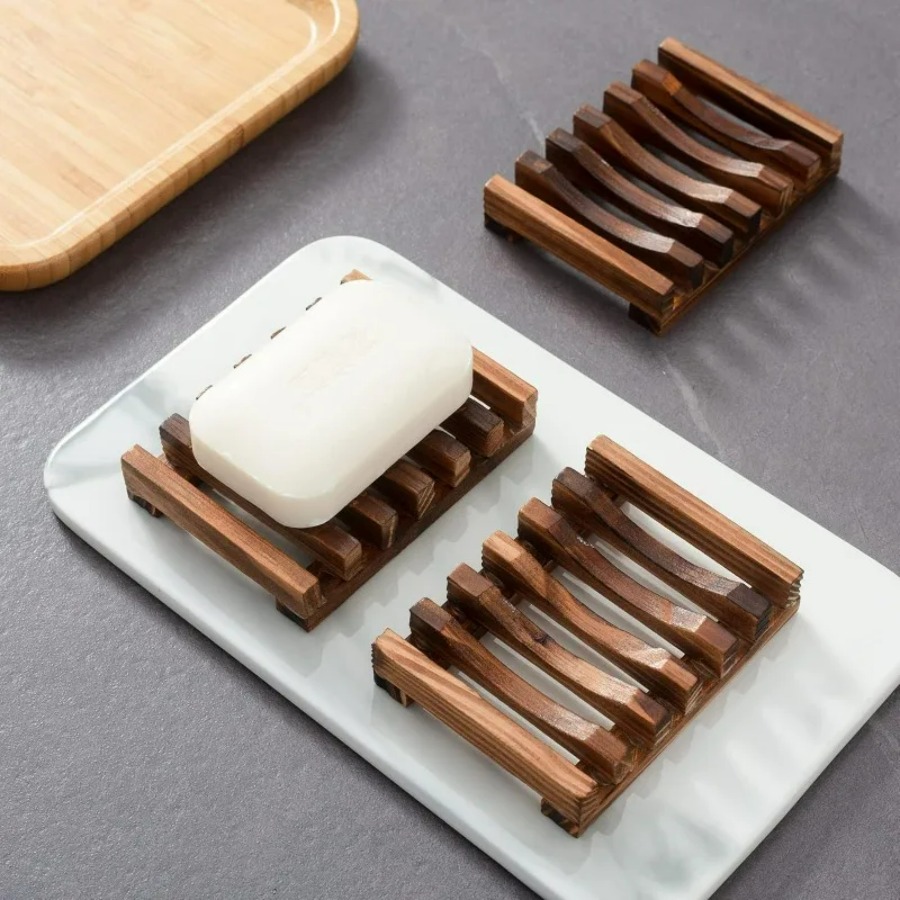 Wooden Soap Dish for Shower Ba - Bamboo Cutlery review and price
